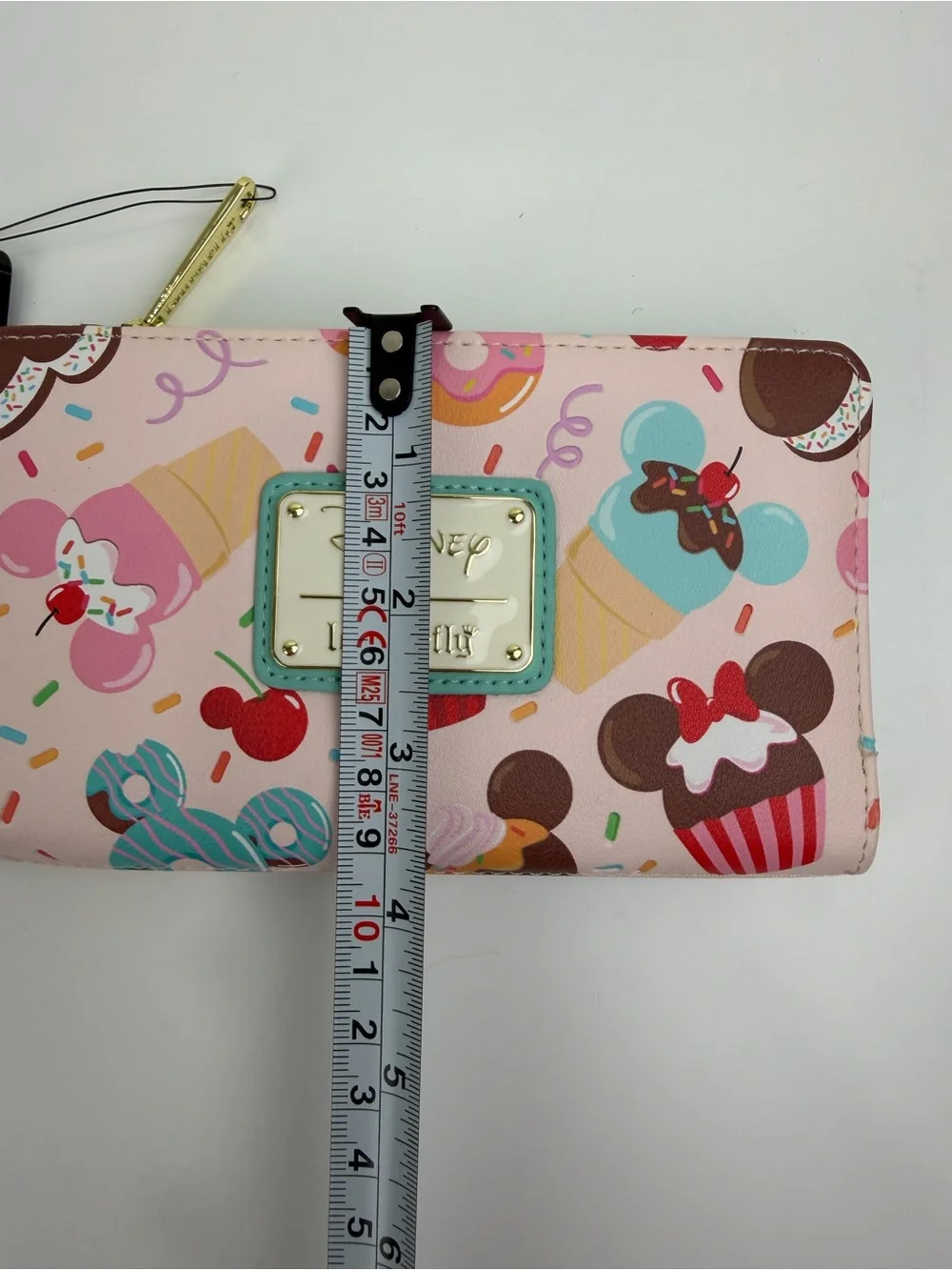 Disney Loungefly Mickey & Minnie Sweet Treats Zip Around Wallet NWT